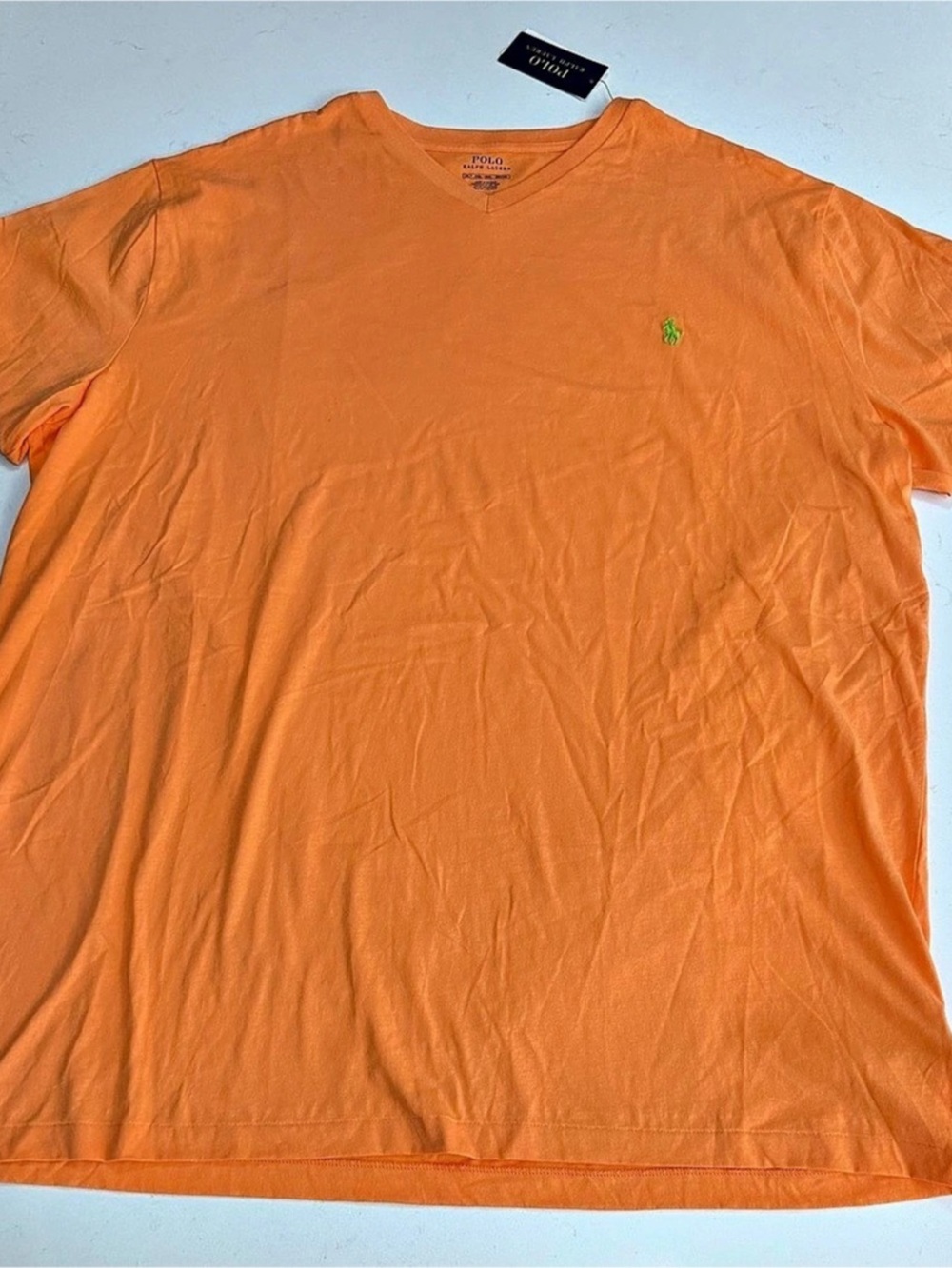 Polo Ralph Lauren Classic Fit V-Neck T-Shirt Orange XLT